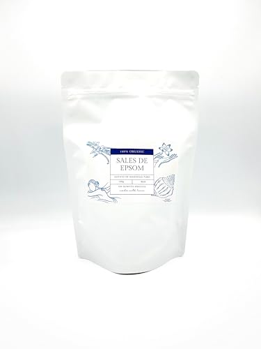 Sal de Epsom – Sulfato de Magnesio Natural | Sales de Baño Relajantes | Bienestar, Relajación Muscular y Cuidado Personal | Hecho en España (6KG)