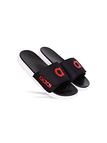 Image of AADI Men's Synthetic Leather Daily Casual Sliders /Flip Flop & Slippers
