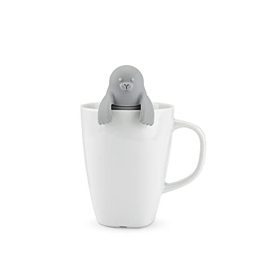 Sea Lion Silicone Tea Infuser In Grey Strainer For Loose Leaf Tea By Truezoo #TOP1