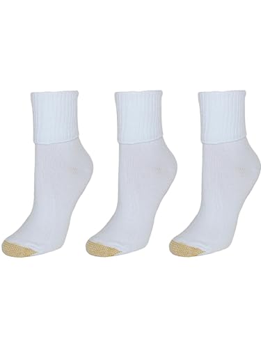 Gold Toe Women's Bermuda Socks - 3 Pack, White, Medium4