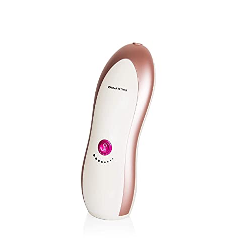 SilkPro Laser Hair Removal Home Use Depilatory System for Women and Men, All Hair & Skin Types, Works in All Areas, Bikini, Lip, Chin w/ 50 Million Flashes, Includes Recharge Cord, Rose Gold