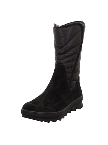 Legero Botines para mujer Campania Botas de mujer, ancho de cremallera: G (WMS), planas, botas, botines, botines, Negro 000, 42.5 EU