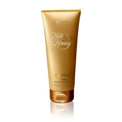 Oriflame Milk & Honey Gold Smoothing Sugar Scrub 200 Gm with Organically Sourced Extracts of Milk & Honey