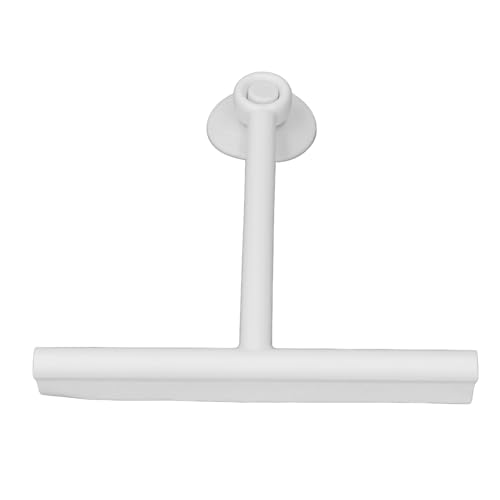 Image of Shower Squeegee for Glass Doors, Reusable Silicone Window Squeegee Bathroom Squeegee with Non Slip Handle and Suction Cup for Glass, Window, Door, Mirror, Car Windshield (White)