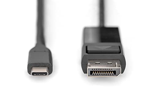 Digitus bidirectional USB-C to Displayport adapter cable, 2m, Displayport 1.4, DP Alt-Mode, 8k/30Hz, Compatible with monitor - Image 2