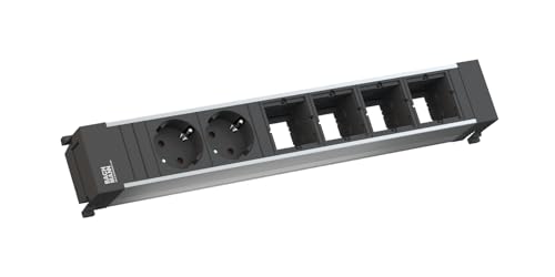 Bachmann multiprise Power Frame 916025 bloc encastrable aluminium