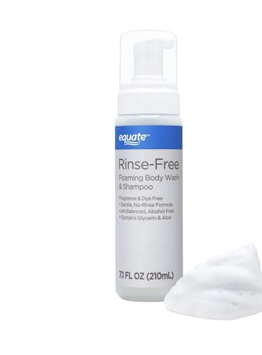 Equate Rinse-Free Foaming Body Wash and Shampoo, No Rinse Formula, 7.1 fl oz image 4