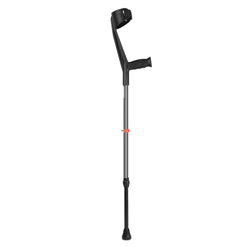Image of Ws-101 Black Color Elbow Crutch For Walking /Patients /Fractured Leg /Injured People With Adjustable Height For Men And Women Black
