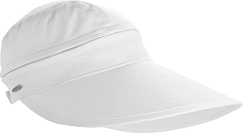 Coolibar Upf 50+ Women's Bel Aire Zip-Off Sun Visor - Sun Protective (One Size- White) #TOP2