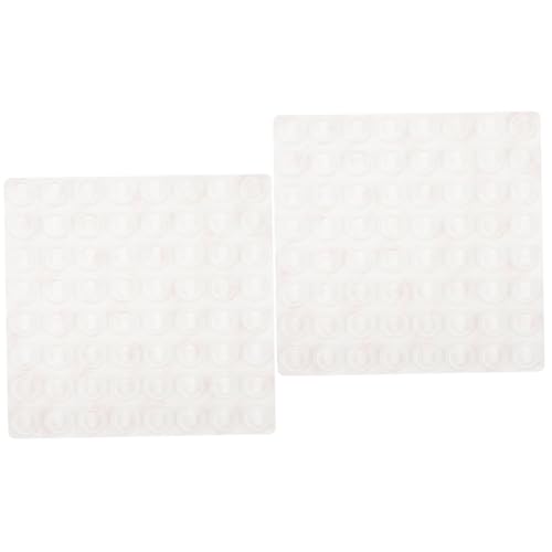 Balacoo 2pcs 128 Self-Adhesive Soundproof Cabinet Door Bumpers Dampening Pads for Cabinets Drawer Bumpers Stopper Strips