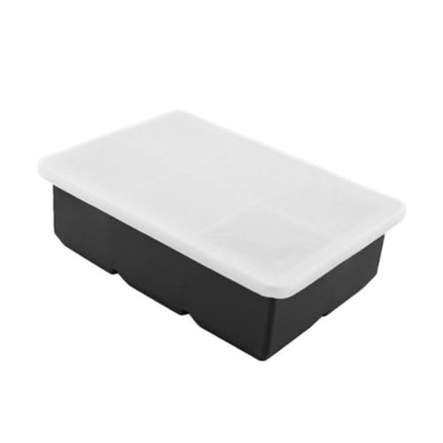 Molde para cubitos de hielo con tapa Negro BESPORTBLE miniatura 1