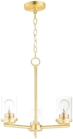 Maxim Corona - 3 Light Chandelier-Satin Brass Finish