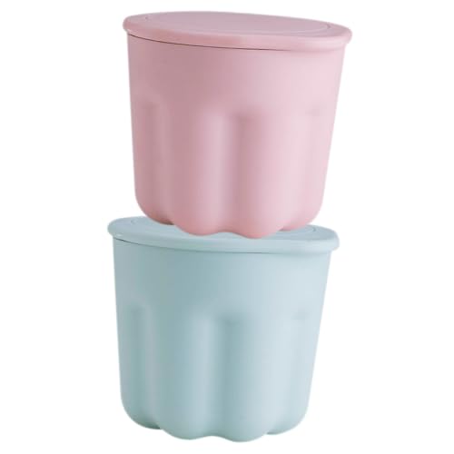 Gatuida 2 Sets Makeup Brush Cleaning Box Pp Scrubber Box Brush Cleaning Tool Rinsing Bowl Makeup Tool