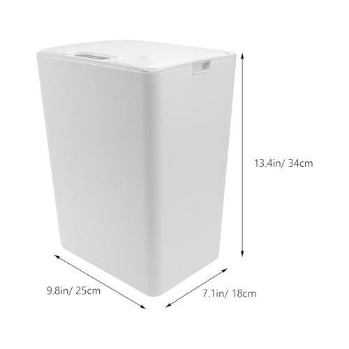 Caneca de basura inteligente con sensor 15l blanco miniatura 2