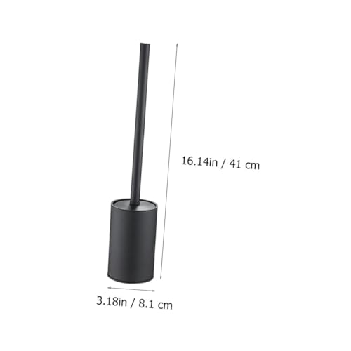 Brosse de nettoyage pour WC COLLBATH anti-odeur avec support élégant design noir - 3