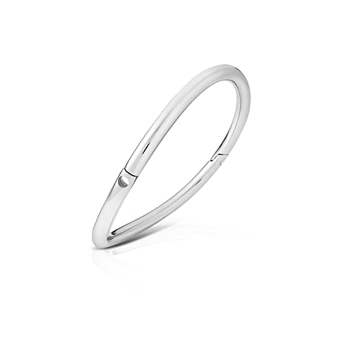 Mens-Shop24 Ergonomisches Halsband Halsreif Halsfessel Halskette mit Schloss Edelstahl O-Ring verschließbar Sextoy (Innen-Ø: 130 mm)