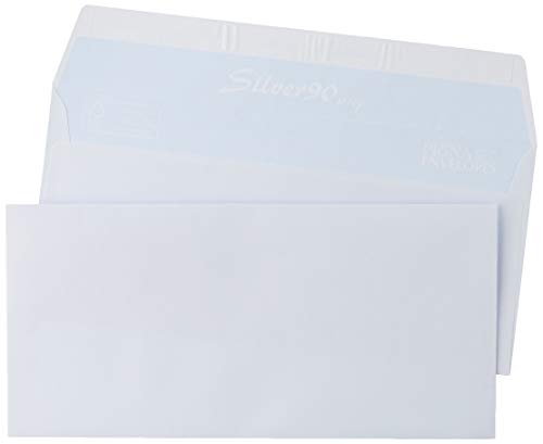 Enveloppes courrier Pigna Edera Blanc 90g/m² 110 mm x 23 cm pour lettre de bureau