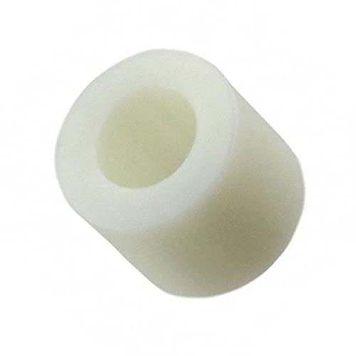 Round Spacer, Nylon, Natural Finish, #10 Screw Size, 3/8 inch OD, 1 Inch Body Length, (Pack of 1000) Unthreaded