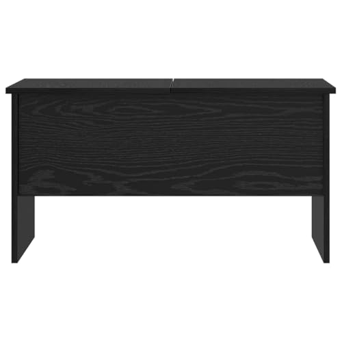 Mokuyary Couchtisch Schwarz Eichen-Optik 102 x 50,5 x 46,5 cm, Wohnzimmertisch Couch Tisch für Wohnzimmer, Büro, Kleine Räume Sofatisch -A2 – Bild 7
