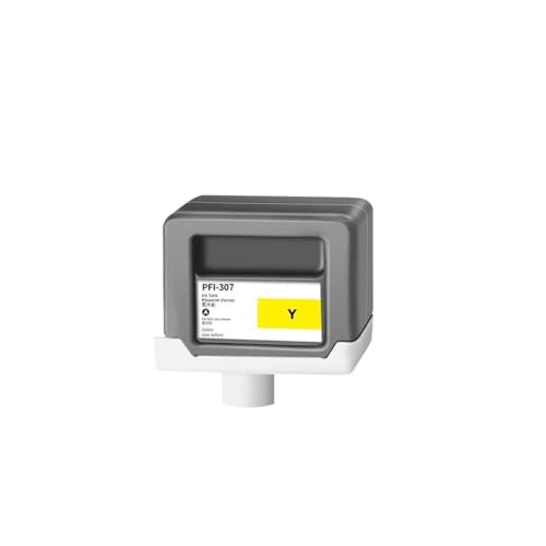 Cartouche PFI-307 jaune 330ml compatible avec imprimantes grand format iPF830 iPF840 iPF850