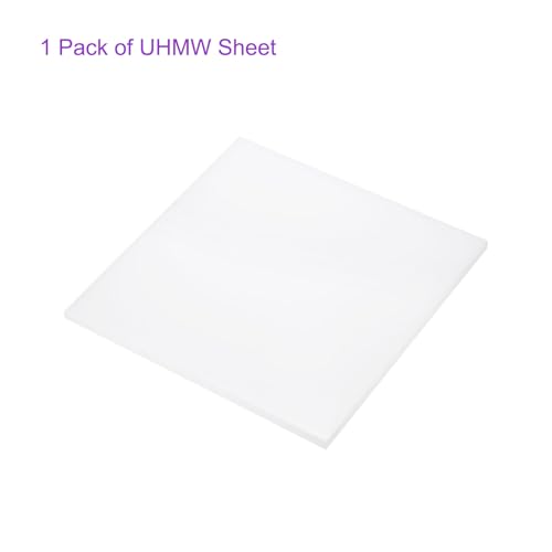 Image of DMiotech 6 x 6 x 1 /4 Inch Plastic UHMW Sheets, Ultra High Molecular Weight Polyethylene, Opaque White Polyethylene Board for Automotive, Chemical, Manufacturing, DIY Home Kitchen