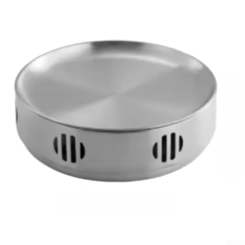 Korean Style Hot Pot 304 Steel 14x10cm Rust Resistant(silver)