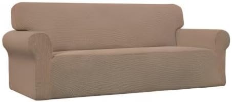 Miniatura 9 de Easy-Going - Funda elástica para sofá, 1 pieza, suave, con parte inferior elástica, protector de muebles para niños, tela jacquard de elastano y