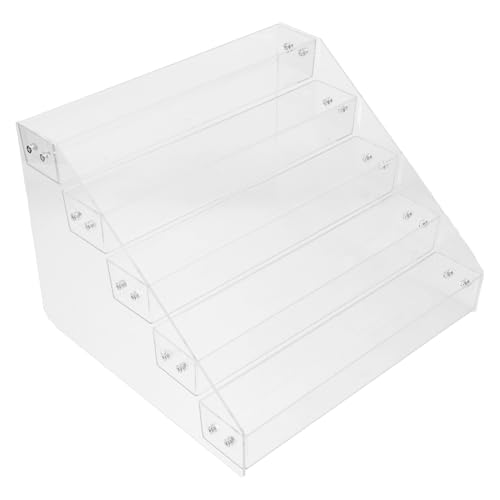 Pintalabios y perfumes acrílicos transparentes, estante vertical...