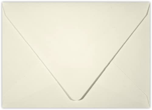 Luxpaper 4Bar A1 Contour Flap Invitation Envelopes | 3 5/8" X 5 1/8" | Natural | 80Lb. Text | 30% Recycled | 50 Qty #TOP14