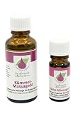Die Aromaölmanufaktur Kümmel Massageöl 30ml & Baby Massageöl 10ml, Aromaöl Doppelpack mit wohltuendem Kümmelöl & Babyöl, 100% natürliche ätherische Öle
