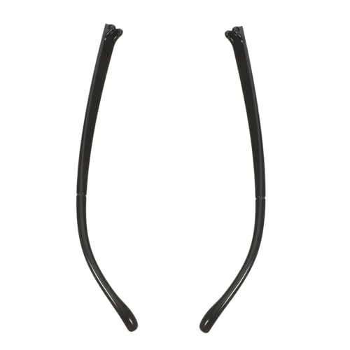 Healeved 1 ペア メガネアクセサリー メガネのイヤーフック 眼鏡アーム メガネの交換用テンプル サングラス イヤーカバー 交換用メガネ脚 眼鏡修理キット メガネアーム交換 Tr Black