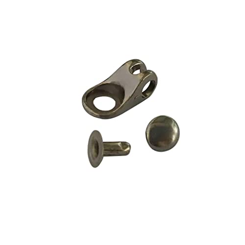 TOOYFUL 40x Boot Lace Hook Lace Fitting Fivela com Rebite para Reparo/acampamento/caminhada/escalada