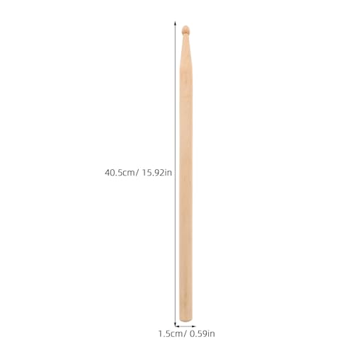 4 baquetas de madera de arce 5B para batería miniatura 2