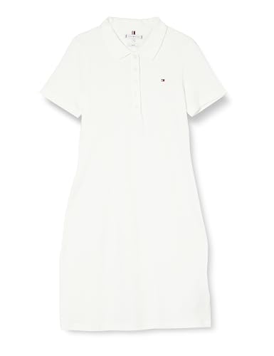 Tommy Hilfiger Damen Polokleid 1985 Slim Pique Slim Fit, Weiß (Ecru), XS – Ansicht 1