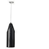 UTTASU Batidor eléctrico de acero inoxidable para espumar leche, mezcla de café y mezcla de huevos, mezclador compacto de mano de 20 cm, 52 g, aparato de cocina ligero para uso doméstico o comercial