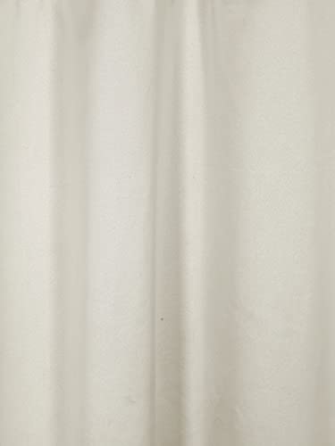 Image of Home Sizzler 2 Pieces Solid Blackout Eyelet Polyester Long Door Curtains - 8 Feet, Cream