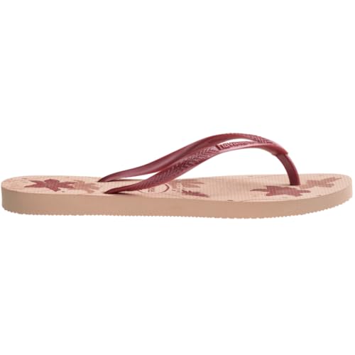 Havaianas Women's Slim Organic Flip Flops - Spring and Summer Pool Sandals for Women - PINK/ROSE, 7/8W3