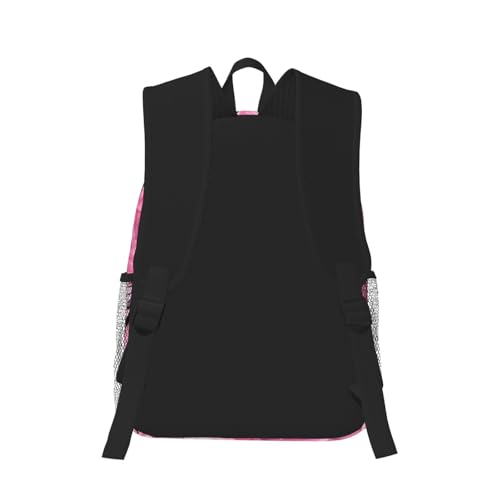 Sac à dos de voyage multifonction double épaule au design papillon rouge et noir - 3