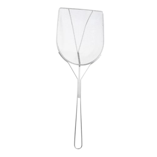 VICASKY Schiumarola in Acciaio Inossidabile con Rete Fina e Design Quadrato Mestolo Filtrante per Olio da Friggitrice Resistente Temperature per Cucina Domestica e Professionale