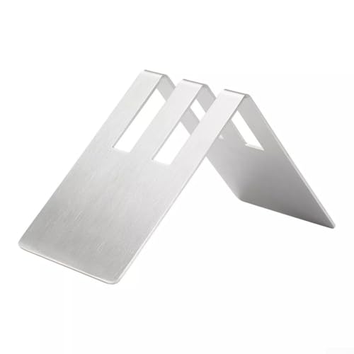 Yuanpgky Porta carta filtro caffè in acciaio inox con design a doppia fessura per riporre in modo compatto filtri, tovaglioli o asciugamani da cucina – Supporto per filtro caffè (argento)