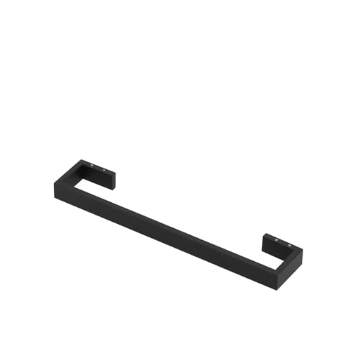 Belupai Toallero de Acero Inoxidable Negro de 15.7 Pulgadas, Soporte para Toallas de Baño de una Sola Barra, Toallero Montado en la Pared, Soporte para Toallas de Cocina, Toallero Moderno para Inodoro