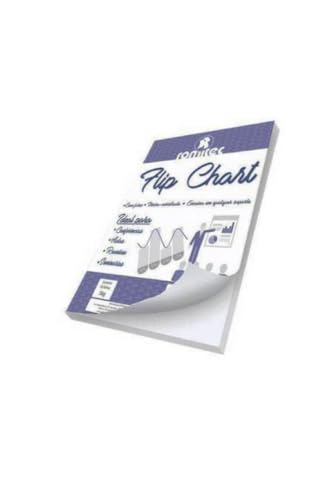 CAD FLIP CHART 56G SERRILHADO - PARA CAVALETE, Romitec, 4457R, Branco
