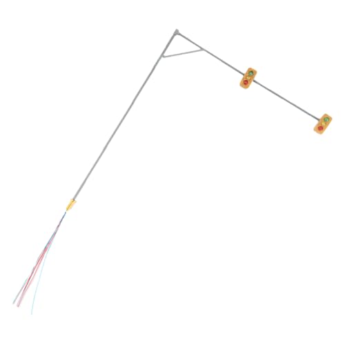 DOITOOL Miniature Signal Light Model Abs Plastic Metal Train Light Model for Mini House Dec