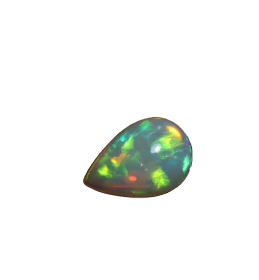 Cabochon d'opale éthiopienne naturelle, gemme pour parure de mariage