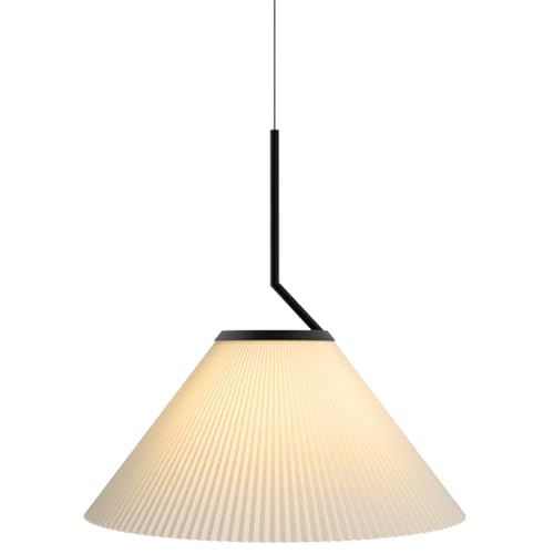 Lustres à tissus en tissu plissé rétro avec suspension luminaire culot E27 E26