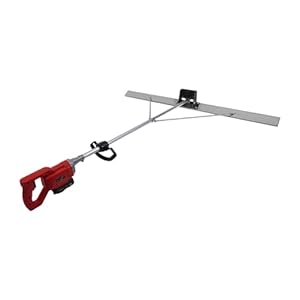 Concrete Vibrating Tool, Heavy Duty Cement Concrete Vibrator, Electric Cordless Concrete Screed, Concrete Vibrabrater With Leveling Ruler & 59.44”*3.15” Scraper