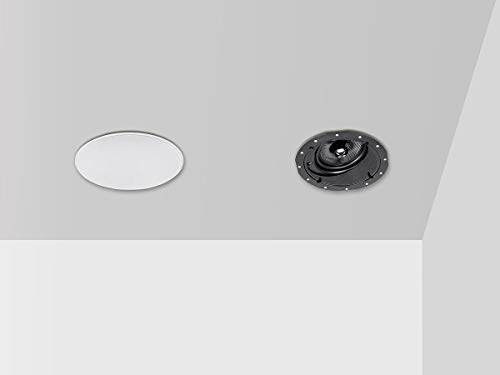 Image of Monoprice 2-Way Carbon Fiber In-Ceiling Speakers - 6.5 Inch With 15 Degree Angled Drivers (Pair) - Alpha Series