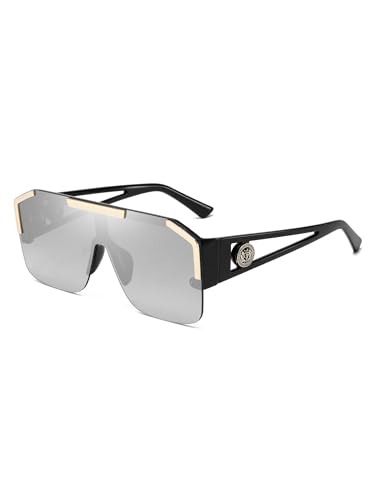 Big Sunglasses for Women Oversized Shades for Women Trendy Large Rectangle Sun Glasses