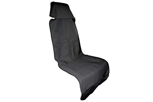 STAPS 防水 シートカバー ウエットスーツ生地 運転席 助手席 シングル用 足元収納ポケット付 サーフィン スノボー 1枚