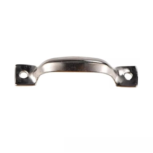 ZAANHA 2.08 Inch Vintage Barn Door Handle Closet Door Handle Stainless Steel Pull Handle for Retro Kitchen Cabinet Hardware Drawer(Silver)